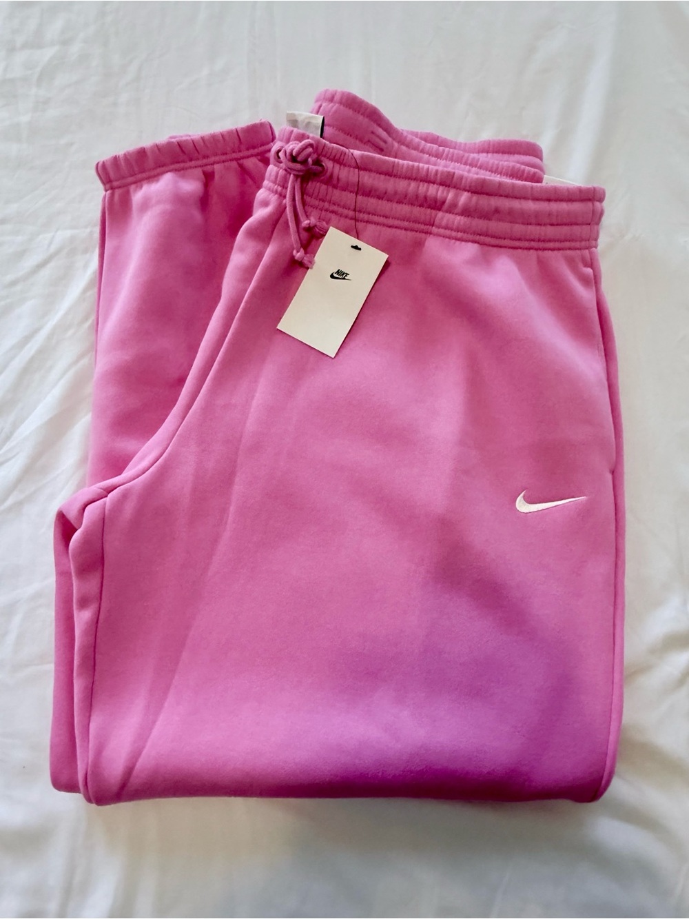 NWT Nike Pink Oversized High Rise Fleeced Sweatpants Joggers | Size XXL